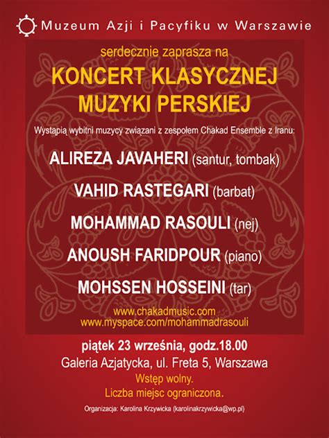 Koncert Keyhana: Magia perskiej muzyki w Warszawie!